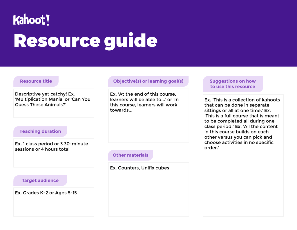 Resource guide